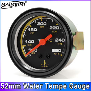 RYSJM | 2" 52MM Water Temp Gauge 38-121℃/100-250℉ Mechanical 12V Water Temperature Gauge Car Meter With Water Temp Sensor