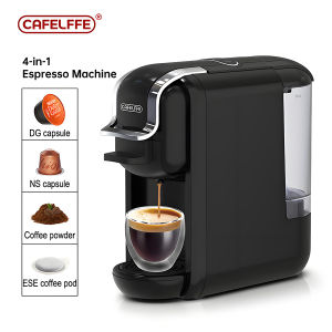 Cafelffe 5 in1&4 in1 19Bar Multiple Capsule Espresso Coffee Machine Cold&Hot Brewing Machine Cappuccino&Latte Coffee Maker for Dolce Gusto/Nespresso Original/Ground Coffee/44mm ESE/K CUP Capsule 