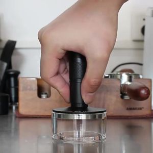 JUSTINLAU Coffee Tamper Impact 4 Spring Constant Pressure 30lb 51mm/53mm/58mm for Breville Espresso Accsesories Barista Tools