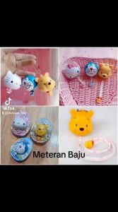 Meteran baju gulungan meteran mini peralatan jahit alat ukur baju meteran pooh/ doraemon/ Hellokitty