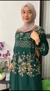 (BEST SELLER)))GAMIS BUNGA JUMBO // GAMIS WANITA PREMIUM // BISA BAYAR DI TEMPAT