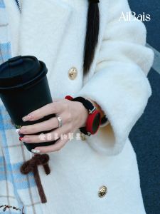 Kitty Cat Butterfly Knot Hair Tie Elastic Band for Huawei GT6 GT4 Fit4Pro Womens Watch5 GT5 Smart Watch Band Accessories