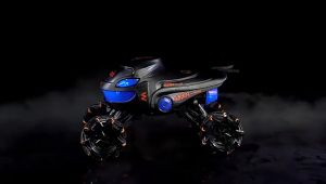 ของเล่นเด็กฉลามคู่สเปรย์ควบคุมมาใหม่ล่าสุดรถวิบากพร้อมไฟเสียงประกอบของเล่นเด็ก