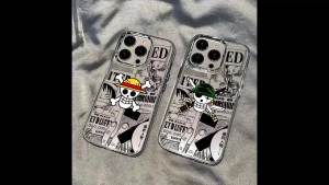 One Piece | Ốp Điện Thoại ONE PIECE Comic O-Ones P-Pieces Logo Cho Samsung Galaxy S26/S25/S24/S23/S22/S21/S20 FE Ultra Plus Thiết Kế Trong Suốt Mềm Mại Thiết Kế Nửa Bọc