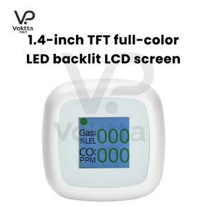 DC 5V Gas Alarm CO Carbon Monoxide Detector WIFI Combustible Gas Detector Features TFT LED Backlit LCD Screen Type C