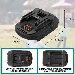 Adapter for New Stanley V20 20V SB202 SB204 SB206 Battery Convert for Makita 18V Tool Use