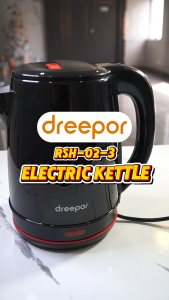 Dreepor Electric Water Kettle 2L Large Capacity 1500W High Power Anti Scalding and Heat Insulation
