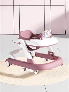 Adjustable Height Walker Baby Girl  Baby Boy Adjustable Height Safety Learning Walker With Music Foot Pad