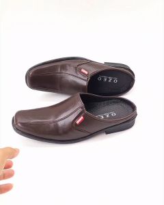 Ozeo - Sepatu Pantofel Pria Dewasa Sandal Pantofel Cowok Sepatu Kulit Formal Kasual Sepatu Kerja L-501
