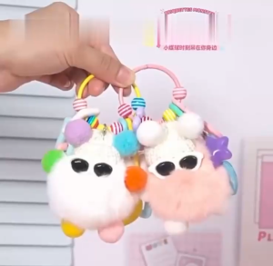 FH-C1248 Gantungan Kunci Hiasan Tas Boneka Cute Coal Balls / Gantungan Hp Lucu Strap Phone Keychains