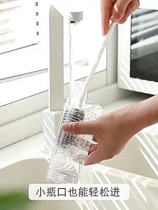Sikat Pembersih Botol Sikat Gelas Botol Sikat Panjang Pembersih Alat" Dapur Sikat Serbaguna