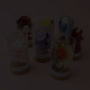 Preserved Flower Bouquet Rose in Glass Dome with LED Fairy Lights - Perfect Gift for Birthday Mother Day Teachers Day