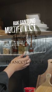 DFANCCIE Rak Gantung Multifungsi Keranjang Penyimpanan Lemari Gantung Berlapis