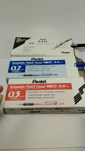 Bút chì kim Pentel 120 A3DX viết chì bấm kỹ thuật ngòi 0.3mm/ 0.5mm/ 0.7mm/ 0.9mm