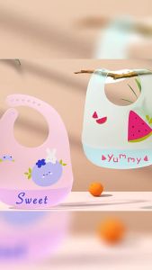 Waterproof Lightweight Silicone Bib Feeding Apron for Baby Infant Bib