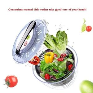 Salad Spinner 3L Manual Lettuce Spinner & Fruits Vegetable Washer