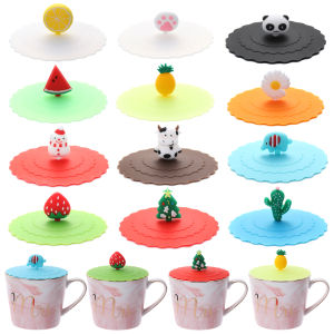 GOODOO Seal Reusable Tea Coffee Lids Silicone Cup Cover Leakproof Dustproof Suction Cup Cover