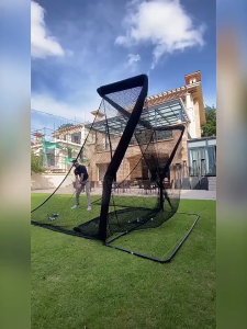 ชุดตาข่ายซ้อมกอล์ฟครบชุด (ไม่รวมพรม+ไม่รวมไม้กอล์ฟ) PGM (LXW019-3) ขนาด 2.5x2.5m. Golf Practice Net Swing Training สามารถติดตั้งกลางแจ้งได้