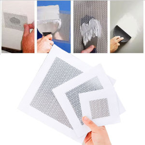 YESPERY Drywall Repair Sticker Aluminum Wall Repair Patch 2/4/6 Inch Fiber Mesh Galvanized Sheet White Wall Hole Repair Patch