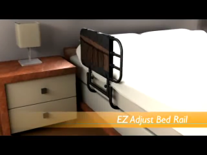 EZ Stander Bed Rail Adjustable Extendable Collapsible Easy To Install Elderly Safety Guard Fall Prevention for Seniors Organizer Pouch Included