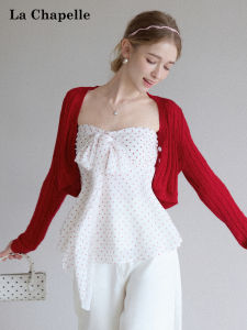 La Chapelle | Off-Shoulder Dots Sleeveless Cover-Up Short Top