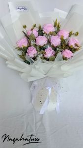 BUKET BUNGA PALSU ARTIFICIAL PAMELA HADIAH WISUDA bouquet
