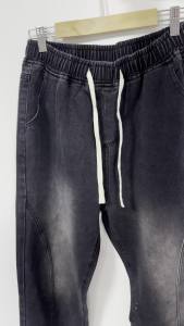 Elastic Waist Celana Abu Wanita Celana Jeans Panjang Wanita Celana Kulot Wanita Baggy Pants