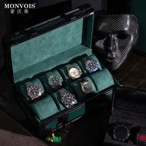 High-End Watch Storage Box Jewelry Integrated Box Vintage Industrial Style Aluminum Alloy Watch Box Jewelry Collection