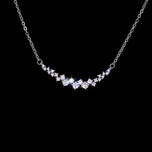 Huitan Modern Womens Necklace Elegant Accessories Party Daily Wear Versatile Jewelry Dazzling Cubic Zirconia Hot Sale Necklaces