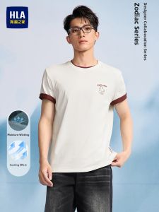 HLA | Áo Thun Tay Ngắn Hút ẨmThoáng Mát Cho Mùa Hè