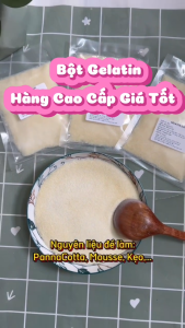 Bột Gelatin Bloom 250 -CHÍNH HÃNG- Bột Gelatin gói tách lẻ làm thạch Pudding bánh Mousse- TFood