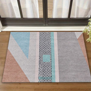 VIKAMA Tối Giản Hình Học Thảm Chống Trơn Trượt Thoải Mái Polyester Thảm Cửa Cho Phòng Khách Ban Công Lối Vào Hiện Đại Trang Trí Nhà Cửa