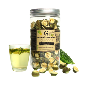 Trà khổ qua rừng (mướp đắng rừng) GUfoods (Vị nguyên chất / Vị Gạo lứt thảo mộc) - Mát gan Giải nhiệt Thanh lọc cơ thể Thư giãn tinh thần Cải thiện giấc ngủ
