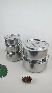 Panci stainless plus tutup set 5 pc Panci stockpot Panci set serbaguna Chriper  Stainless Tebal