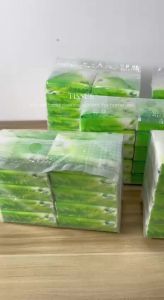 IFUN Organic Green Tea Facial Tissue Paper 4 ply 8 Packs Tissue Napkin