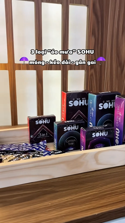 Bao Cao Su PlayAh Super Invisible Siêu Mỏng Hộp 3/10 size 52mm, nhiều gel, truyền nhiệt