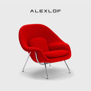 Nordic Luxury Full Leather Leisure Lounger Designer Single Sofa Womb Chair Original Replication Comfortable Seat for Adults