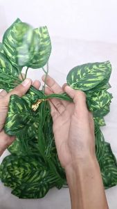 Daun Rambat Gantung Seuntai Peperomia Ivy Vine Findlove Calathea Begonia Artifisial Hiasan Dinding Rumah - AL95