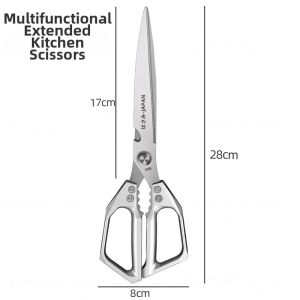 BAKULI | Hard & Sharp BBQ Scissors and Tongs Set