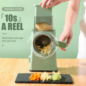 Multifunctional Stainless Steel Hand-Shake Slicer,Vegetables Cutter And Slicer,Slicing Shredding Cutting Fruit Safe And Not Hurting Hands Kitchen Tools 切菜神器