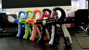 Adjustable R-Shape Countable Hand Grip Strengthener for Home Fitness and Grip Exercise Training(LKH)