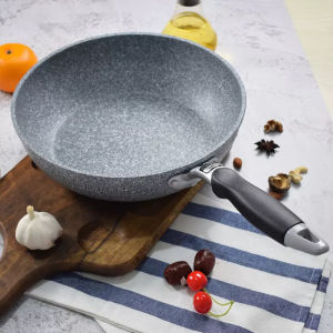 28cm Durable Non-Stick Wok Frying Pan Ceramic Pot Home Steak Skillet Pancake Fried Induction Cooker Gas Stove Special Saucepan