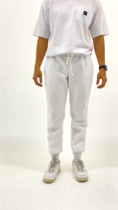 Steigen Jogger Pants Fleece Putih / Celana Panjang Training Pria Wanita