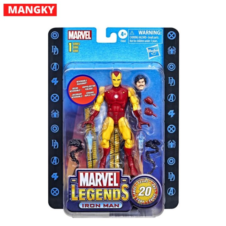 Buy Hasbro Marvel Legends Serie 1 20th Anniversary - Iron Man Reversible Backdrop! From £14.99 (Today) – Best Deals On - View #5