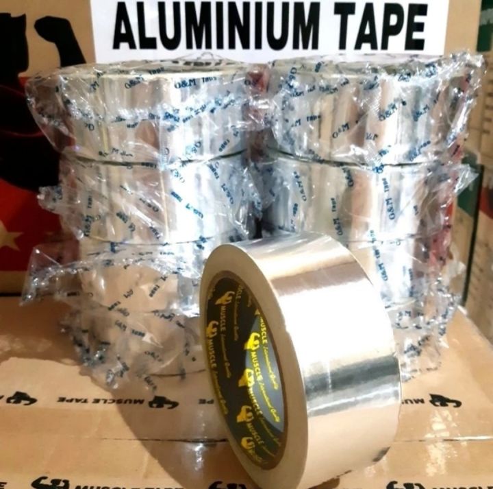 Aluminium tape tahan panas. lakban aluminium foil tape (40mmx19m)