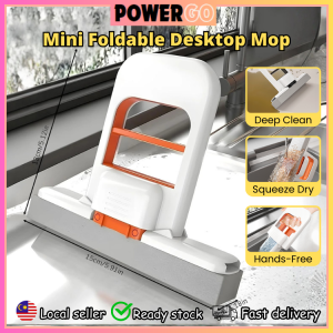 Mini Cleaning Mop Hands-Free Mini Cleaning Mop Multifunctional Handheld Cleaning Mop Desk Window Glass Cleaner Mini Sponge Mop