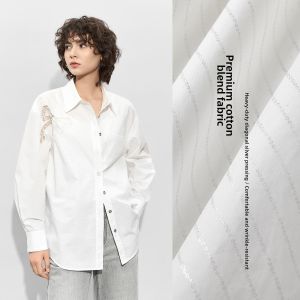 BEIQIANI | French Lace Embroidered Casual Shirt