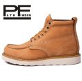 Pathfinder PF875 Casual Style Men's Short Boots Martin Yellow Genuine Leather Motorcycle Boots Winter High Heel Shoe. 