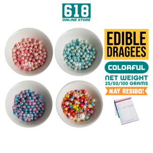 Edible Dragees Sprinkles Colorful Gradient Pearl Confetti 25g 50g 100g