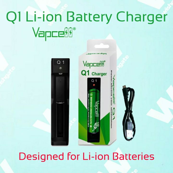 Wishgate Vapcell Q1 Lithium-Ion Battery Auto